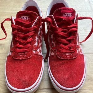 Red and White Checkered Vans Old Skool